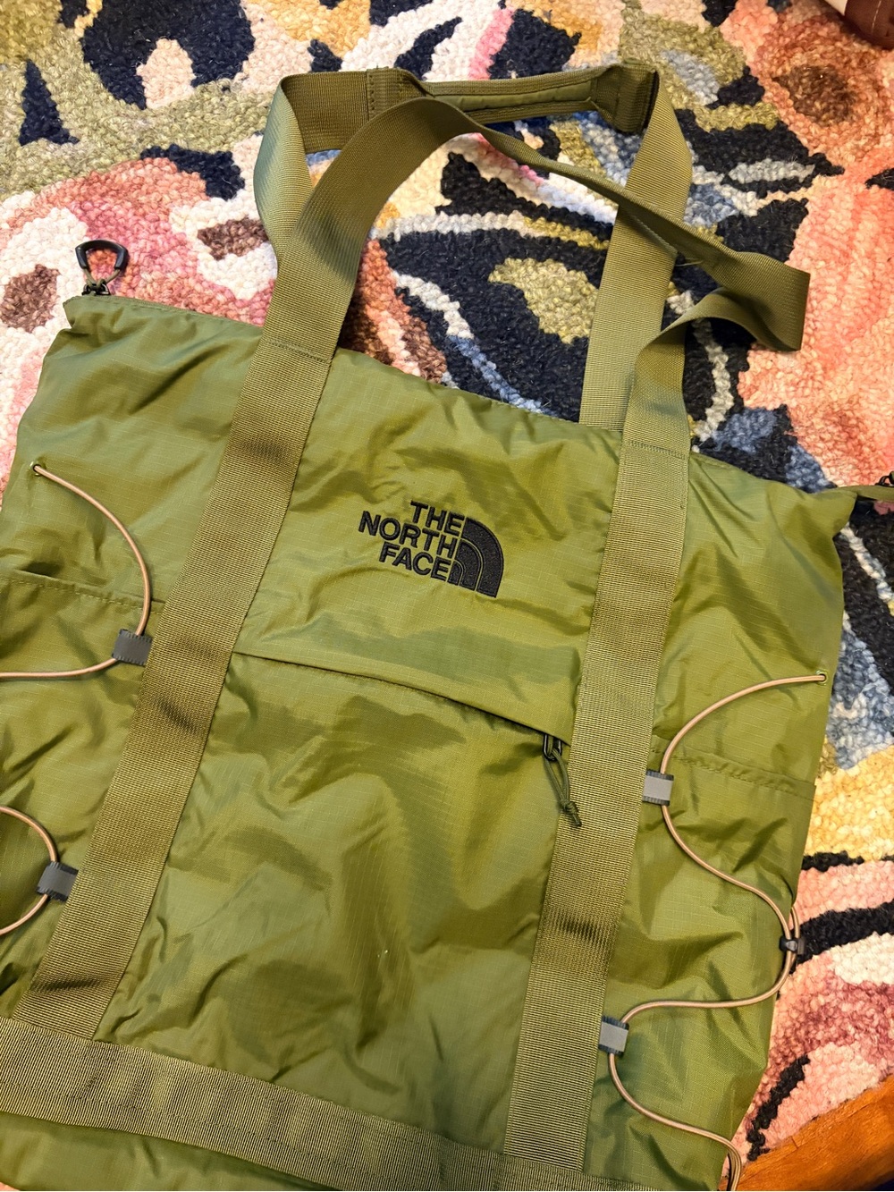 The North Face Olive Green Tote Bag/Backpack